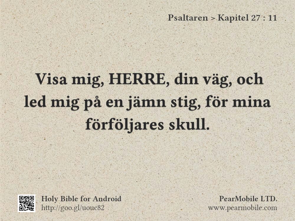 Psaltaren, Kapitel 27:11